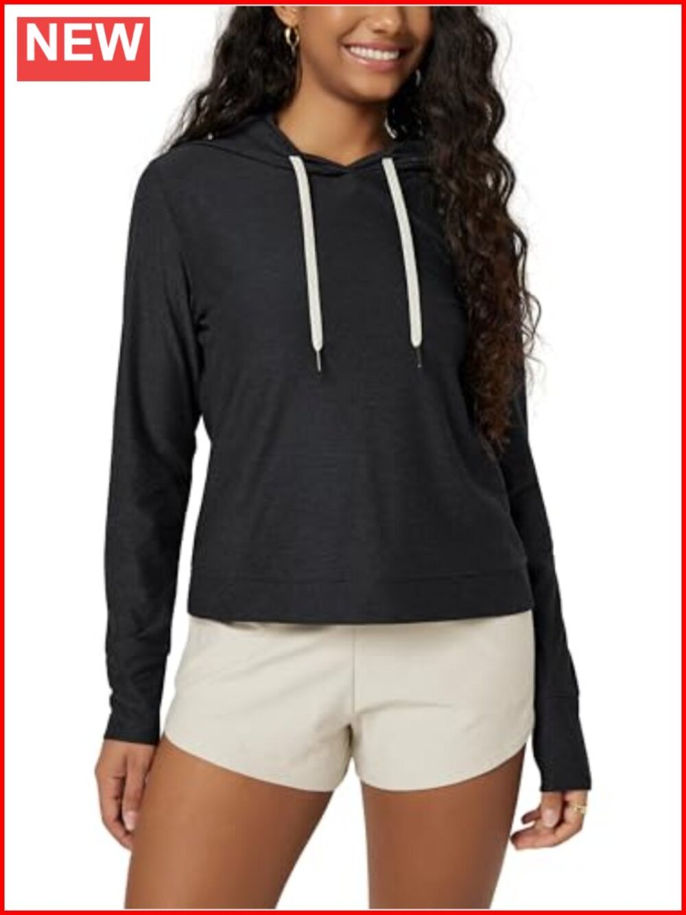 Ultra Soft Pullover Hoodie UPF 50 Moisture Wicking Crop Sweatshirt